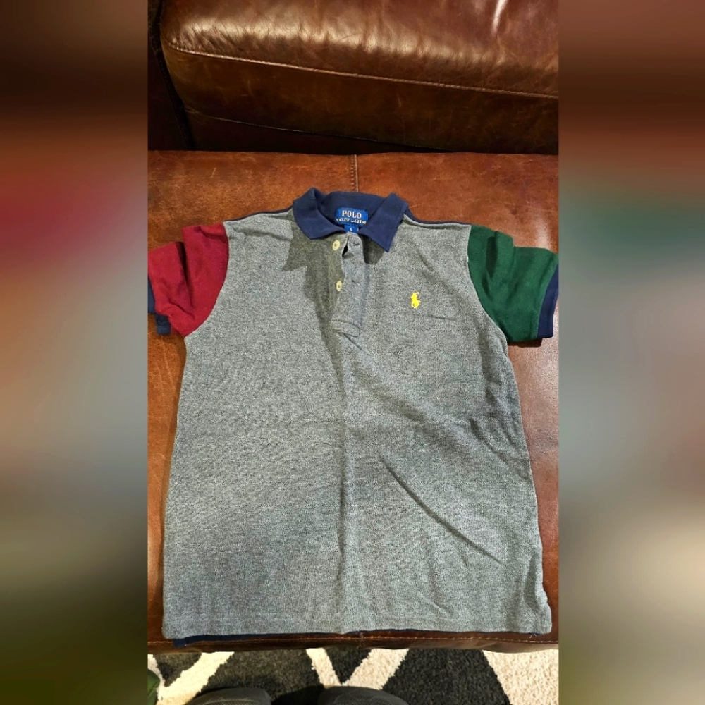 Ralph Lauren boy's color block polo shirt